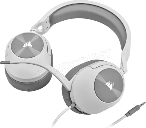 Photo de Casque Gamer filaire Corsair HS55 Surround (Blanc)