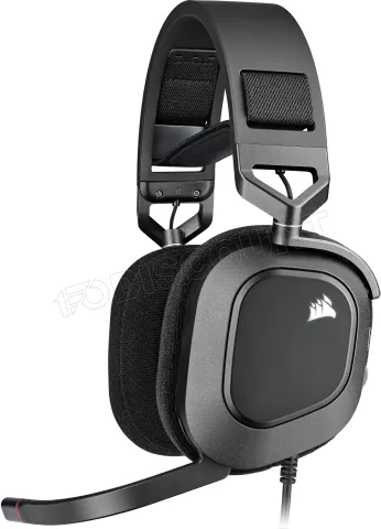 Photo de Casque Gamer filaire Corsair HS80 RGB (Noir)