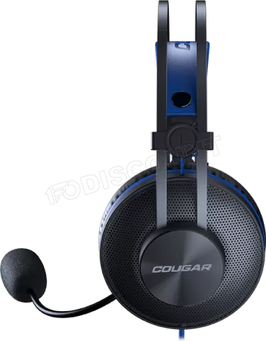 Photo de Casque Gamer filaire Cougar Immersa Essential (Noir/Bleu)