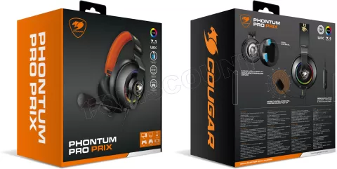 Photo de Casque Gamer filaire Cougar Phontum Pro Prix RGB (Noir)