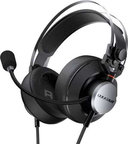 Photo de Casque Gamer filaire Cougar VM410 (Noir/Argent)