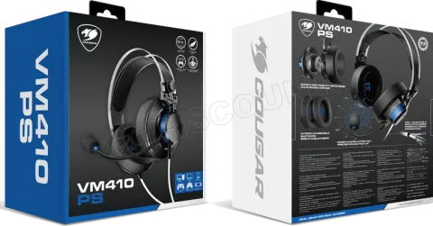 Photo de Casque Gamer filaire Cougar VM410 (Noir/Bleu)