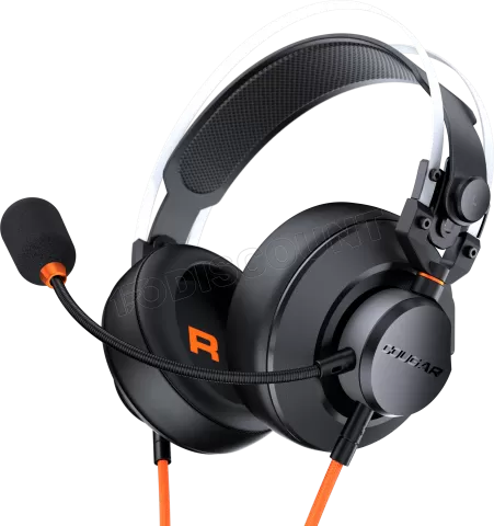 Photo de Casque Gamer filaire Cougar VM410 (Noir/Orange)