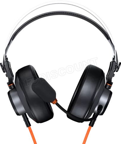 Photo de Casque Gamer filaire Cougar VM410 (Noir/Orange)