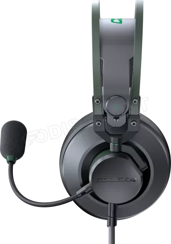 Photo de Casque Gamer filaire Cougar VM410 (Noir/Vert)