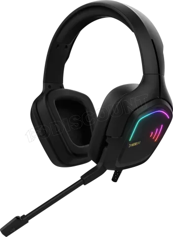 Photo de Casque Gamer filaire Gamdias Hebe E2 RGB (Noir)