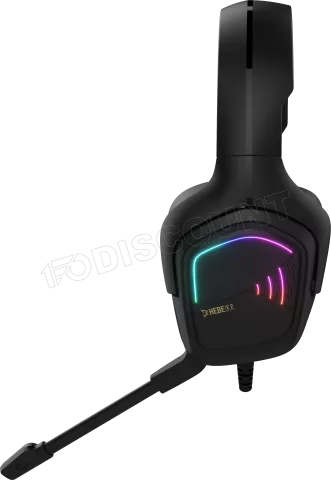 Photo de Casque Gamer filaire Gamdias Hebe E2 RGB (Noir)