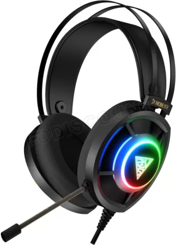 Photo de Casque Gamer filaire Gamdias Hebe E3 RGB (Noir)