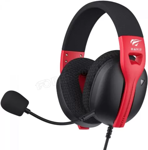 Photo de Casque Gamer filaire Havit Fuxi H5d (Noir/Rouge)