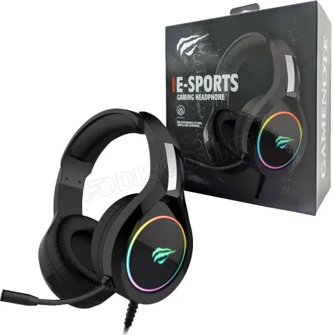 Photo de Casque Gamer filaire Havit H2232d RGB (Noir)