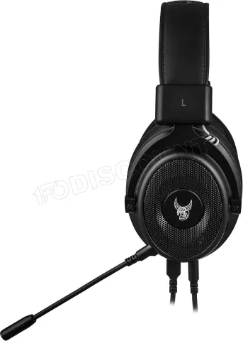 Photo de Casque Gamer filaire L33T Gaming Huginn 7.1 LED (Noir)