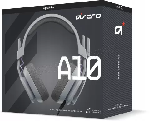 Photo de Casque Gamer filaire Logitech Astro A10 (Gris)