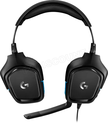 Photo de Casque Gamer filaire Logitech G432 (Noir/Bleu)