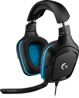 Photo de Casque Gamer filaire Logitech G432 (Noir/Bleu)