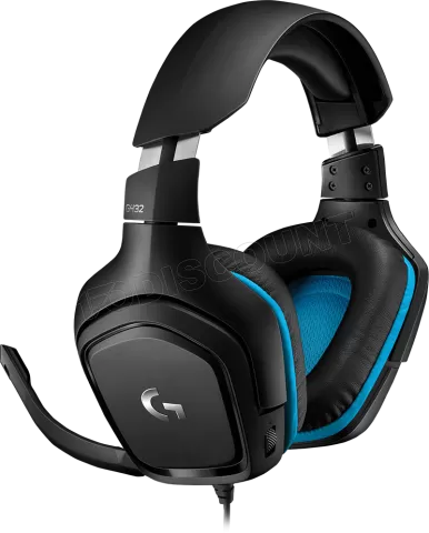 Photo de Casque Gamer filaire Logitech G432 (Noir/Bleu)