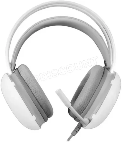 Photo de Casque Gamer filaire Mars Gaming MH-Glow RGB (Blanc)