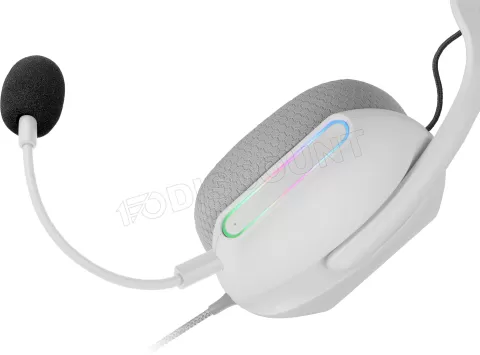 Photo de Casque Gamer filaire Mars Gaming MH-Pro RGB (Blanc)