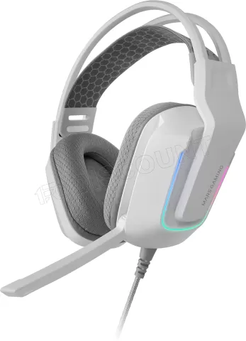 Photo de Casque Gamer filaire Mars Gaming MH-Strike RGB (Blanc)
