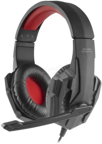 Photo de Casque Gamer filaire Mars Gaming MH020 (Noir/Rouge)