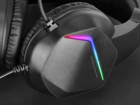 Photo de Casque Gamer filaire Mars Gaming MH122 RGB (Noir)