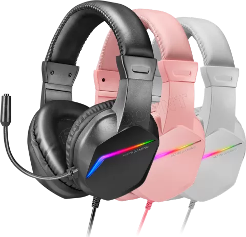 Photo de Casque Gamer filaire Mars Gaming MH122 RGB (Noir)