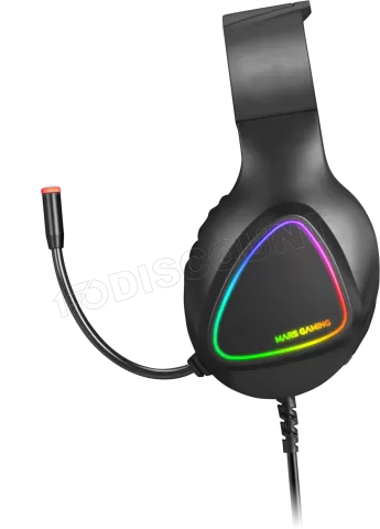 Photo de Casque Gamer filaire Mars Gaming MH222 RGB (Noir)