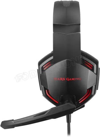 Photo de Casque Gamer filaire Mars Gaming MHX Pro 7.1 (Noir/Rouge)