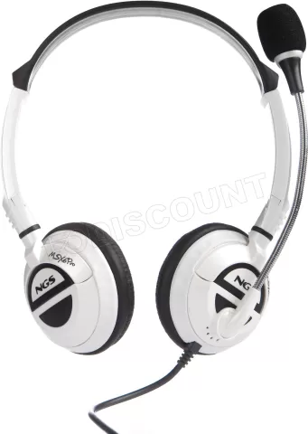 Photo de Casque Gamer filaire NGS MSX6 (Noir/Blanc)