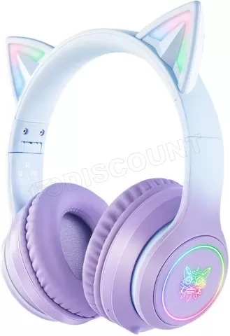 Photo de Casque Gamer filaire Onikuma B90 (Bleu/Violet)