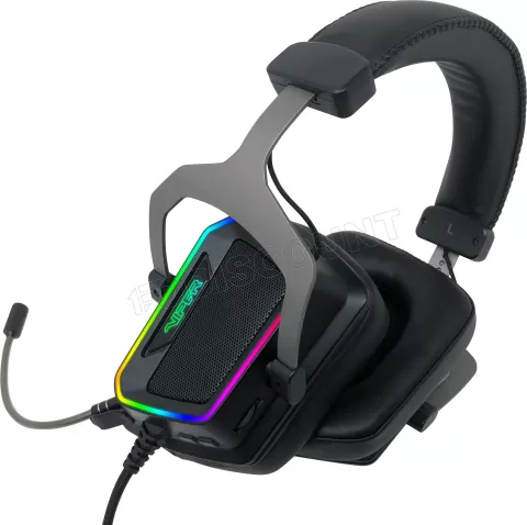 Photo de Casque Gamer filaire Patriot Viper V380 7.1 RGB (Noir)