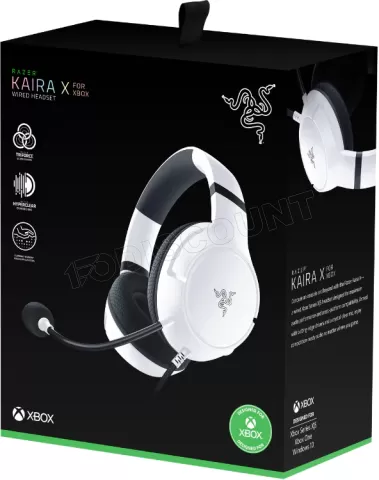 Photo de Casque Gamer filaire Razer Kaira X (Blanc)