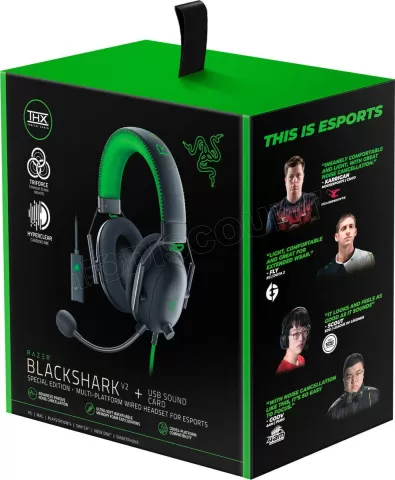 Photo de Casque Gamer filaire Razer Razer BlackShark V2 Special Edition (Noir)