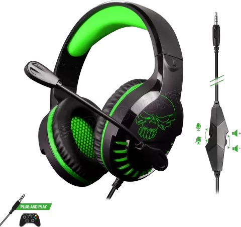 Photo de Casque Gamer filaire Spirit of Gamer Pro H3 Xbox Edition (Noir/Vert)