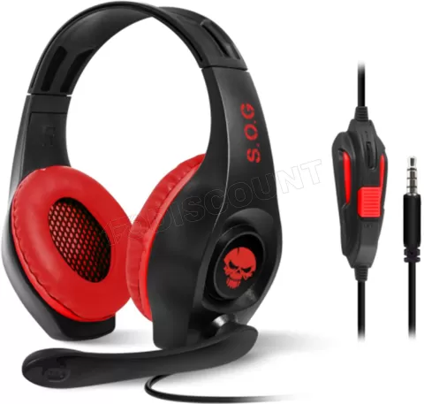 Photo de Casque Gamer filaire Spirit of Gamer Pro-NH5 (Noir/Rouge)