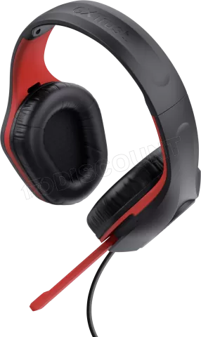 Photo de Casque Gamer filaire Trust GXT 415S Zirox (Noir/Rouge)