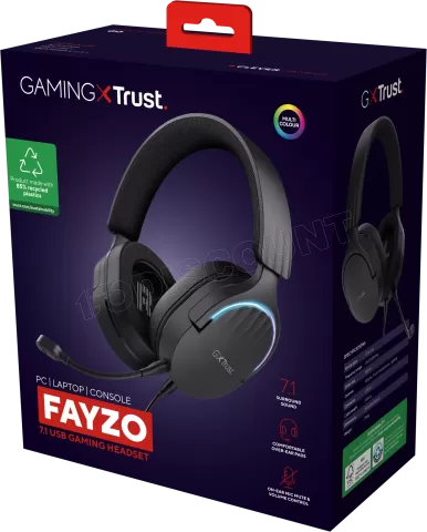 Photo de Casque Gamer filaire Trust GXT 490 Fayzo (Noir)