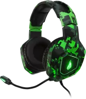 Photo de Casque Gamer filaire Verbatim SureFire Skirmish RGB (Vert)