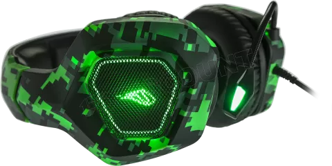 Photo de Casque Gamer filaire Verbatim SureFire Skirmish RGB (Vert)