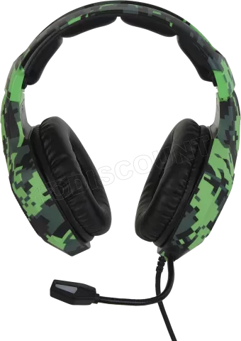 Photo de Casque Gamer filaire Verbatim SureFire Skirmish RGB (Vert)