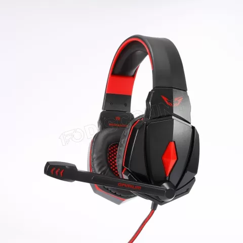 Photo de Casque Gamer filaire We Gamium (Noir/Rouge)