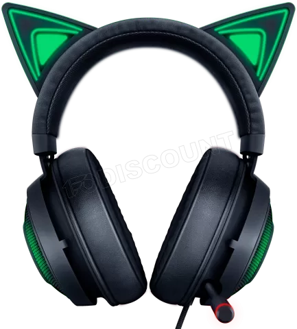 Photo de Casque Gamer Razer Kraken Kitty (Noir/Vert)