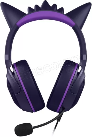 Photo de Casque Gamer Razer Kraken Kitty V2 Pokemon Gengar (Violet)