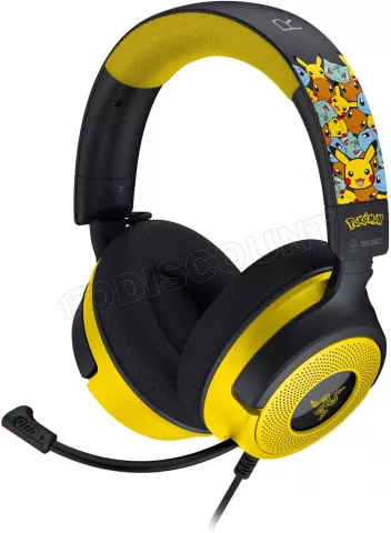 Photo de Casque Gamer Razer Kraken V4 X Pokemon Kanto Starters (Jaune)
