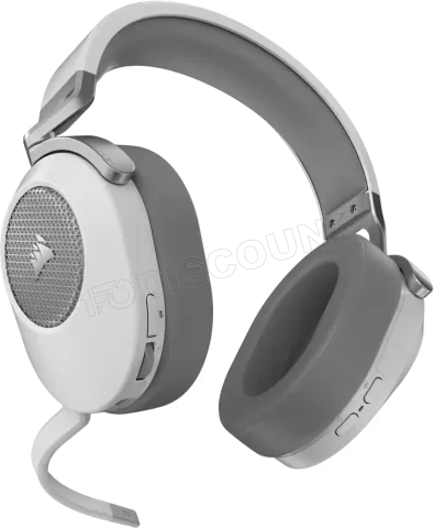 Photo de Casque Gamer sans fil Corsair HS65 (Blanc)