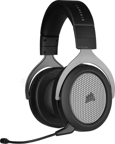 Photo de Casque Gamer sans fil Corsair HS75 XB (Noir/Argent)