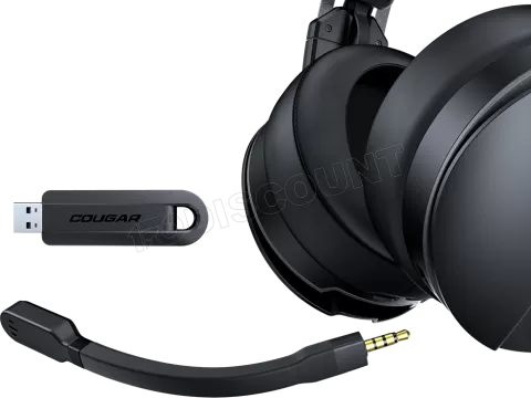 Photo de Casque Gamer sans fil Cougar Omnes Essential RGB (Noir)