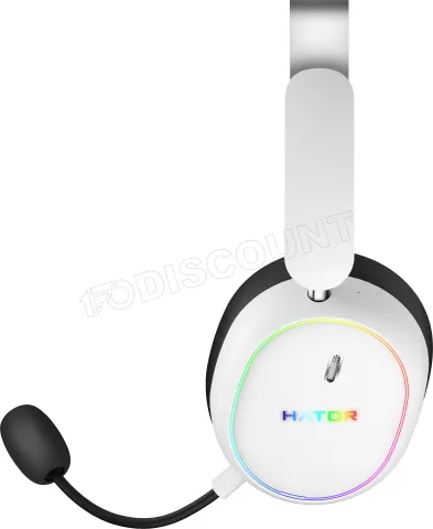 Photo de Casque Gamer sans fil Hator Phoenix 2 (Blanc)