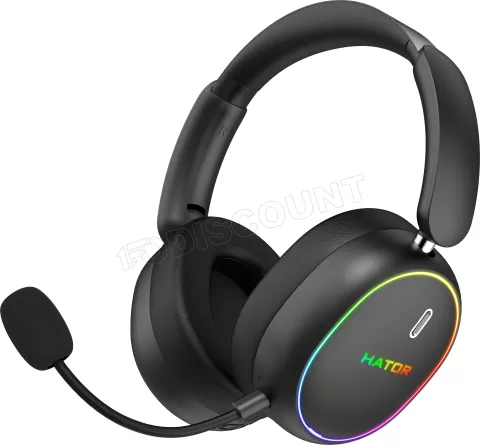 Photo de Casque Gamer sans fil Hator Phoenix 2 (Noir)