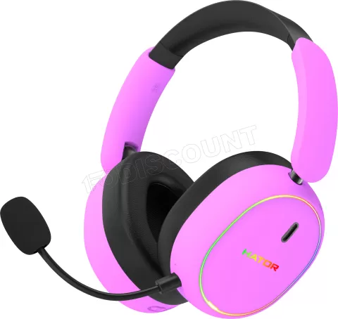 Photo de Casque Gamer sans fil Hator Phoenix 2 (Violet)