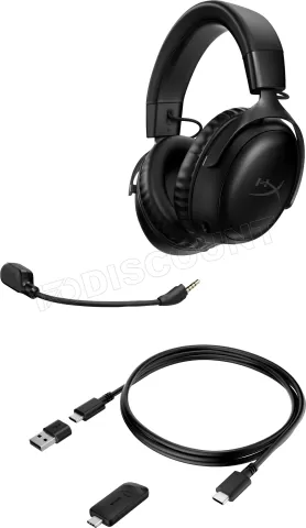 Photo de Casque Gamer sans fil HyperX Cloud III (Noir)